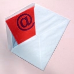 envelope with @ sign inside