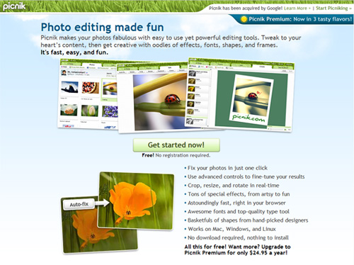 Optimizing Images for the web with Picnik