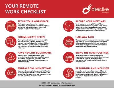 Remote Workforce Checklist