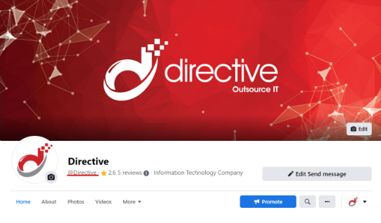 directive facebook vanity