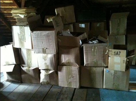 boxes of reports