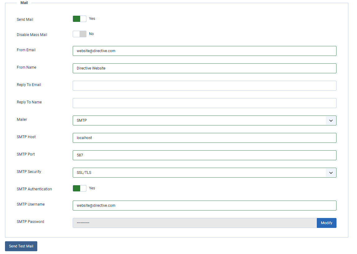 smtp mail joomla wordpress setup in joomla